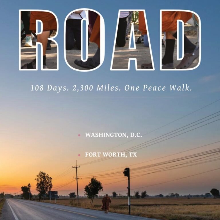 The Walk for Peace by 20 Buddhist monks from Fort Worth, Texas to Washington D.C. in 108 days.